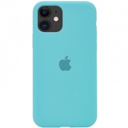 Чохол Silicone Case Full Protective (AA) для Apple iPhone 11 (6.1")  Бірюзовий / Marine Green - 00000033130_2