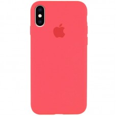 Чохол Silicone Case Full Protective (AA) для Apple iPhone XS Max (6.5")  Кавуновий / Watermelon red - 00000033129_38