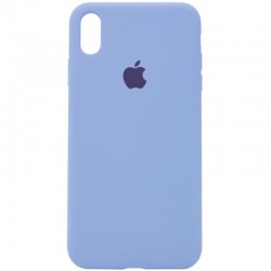 Чохол Silicone Case Full Protective (AA) для Apple iPhone X / XS (5.8")  Блакитний / Lilac Blue - 00000032029_14