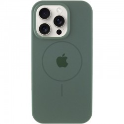 Чохол Silicone Case Full Protective (AA) with MagSafe для Apple iPhone 13 Pro Max (6.7")  Зелений / Pine green - 00000076430_10