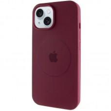 Чохол Silicone Case Full Protective (AA) with MagSafe для Apple iPhone 14 (6.1")  Бордовий / Plum - 00000076463_5