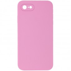 Чохол Silicone Case Square Full Camera Protective (AA) NOLOGO для Apple iPhone 6/6s (4.7")  Рожевий / Light pink - 00000072148_4