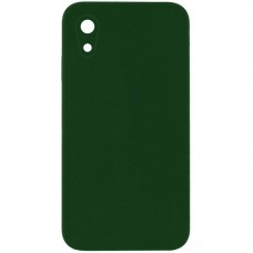 Чохол Silicone Case Square Full Camera Protective (AA) NOLOGO для Apple iPhone XR (6.1")  Зелений / Army green - 00000072153_8