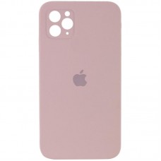 Чохол Silicone Case Square Full Camera Protective (AA) для Apple iPhone 11 Pro Max (6.5")  Рожевий / Pink Sand - 00000040236_19