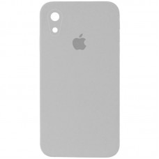 Чохол Silicone Case Square Full Camera Protective (AA) для Apple iPhone XR (6.1")  Сірий / Light Grey - 00000040233_46