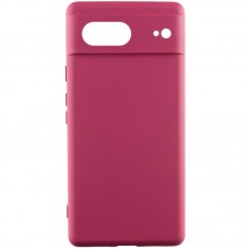 Чохол Silicone Cover Lakshmi Full Camera (AAA) для Google Pixel 7  Бордовий / Plum - 00000066978_1