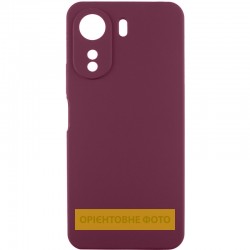 Чохол Silicone Cover Lakshmi Full Camera (AAA) для Xiaomi 17T Pro  Бордовий / Plum - 00000088015_2