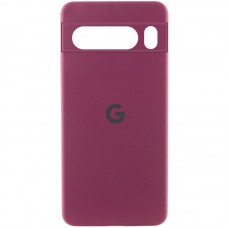 Чохол Silicone Cover Lakshmi Full Camera (AAA) with Logo для Google Pixel 8 Pro  Бордовий / Plum - 00000072124_1