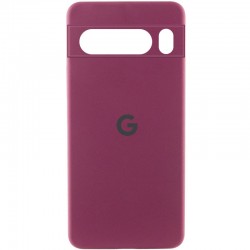 Чохол Silicone Cover Lakshmi Full Camera (AAA) with Logo для Google Pixel 8 Pro  Бордовий / Plum - 00000072124_1