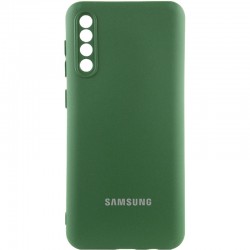 Чохол Silicone Cover Lakshmi Full Camera (AAA) with Logo для Samsung Galaxy A50 (A505F) / A50s / A30  Зелений / Cyprus Green - 00000085730_5