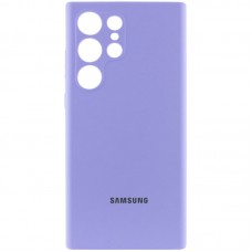 Чохол Silicone Cover Lakshmi Full Camera (AAA) with Logo для Samsung Galaxy S23 Ultra  Бузковий / Dasheen - 00000072128_10