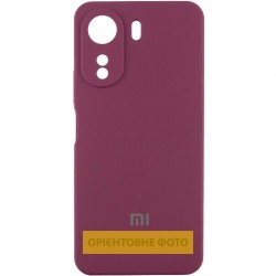 Чохол Silicone Cover Lakshmi Full Camera (AAA) with Logo для Xiaomi Redmi 15C (EU)  Бордовий / Plum - 00000081742_2
