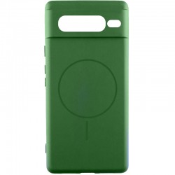 Чохол Silicone Cover Lakshmi Full Camera (AA) with MagFit для Google Pixel 7 Pro  Зелений / Dark green - 00000078220_2