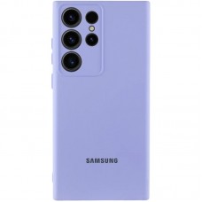 Чохол Silicone Cover Lakshmi Full Camera (AA) with logo для Samsung Galaxy S24 Ultra  Бузковий / Dasheen - 00000080336_5