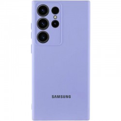 Чохол Silicone Cover Lakshmi Full Camera (AA) with logo для Samsung Galaxy S24 Ultra  Бузковий / Dasheen - 00000080336_5