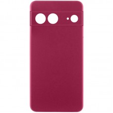 Чохол Silicone Cover Ummi Lakshmi Full Camera (AA) для Google Pixel 7  Бордовий / Marsala - 00000081051_7