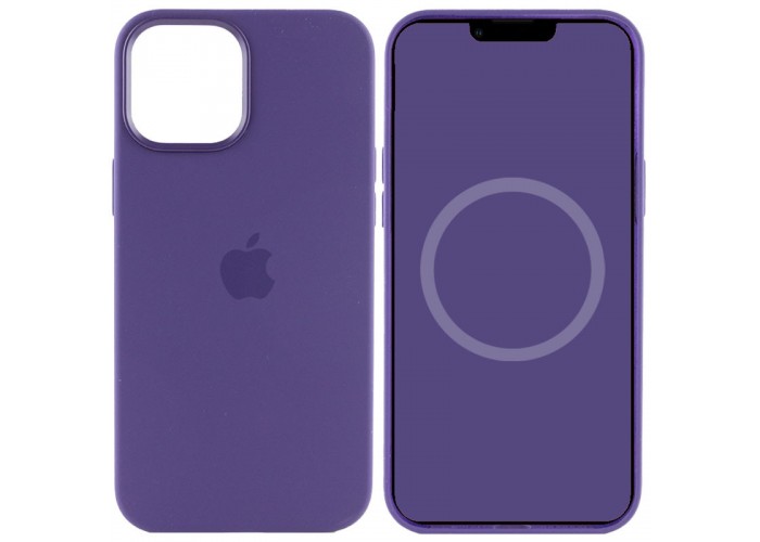 Чохол Silicone case (AAA) with Magsafe and Animation для Apple iPhone 12 Pro / 12 (6.1