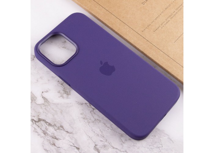 Чохол Silicone case (AAA) with Magsafe and Animation для Apple iPhone 12 Pro / 12 (6.1