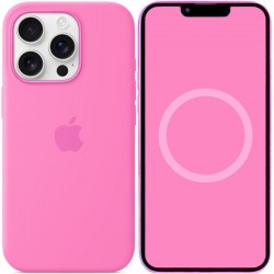 Чохол Silicone case (AAA) with Magsafe and Animation для Apple iPhone 16 Pro Max (6.9")  Peony - 00000074447_10