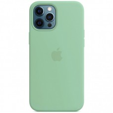 Чохол Silicone case (AAA) with Magsafe для Apple iPhone 12 Pro Max (6.7")  Зелений / Pistachio - 00000042950_9