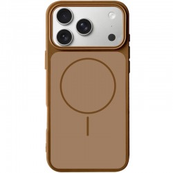 Чохол Silk Duo Color (AA) NO LOGO with Magnetic Fit для Apple iPhone 17 Pro (6.3")  Brown - 00000087304_4