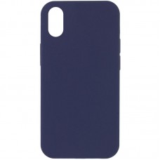 Чохол Silicone Case Full Protective (AA) NO LOGO для Apple iPhone XS Max (6.5")  Темно-синій / Midnight blue - 00000072443_36