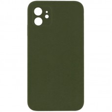 Чохол Silicone Case Square Full Camera Protective (AA) NOLOGO для Apple iPhone 11 (6.1")  Зелений / Dark Olive - 00000072154_10