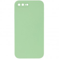 Чохол Silicone Case Square Full Camera Protective (AA) NOLOGO для Apple iPhone 7 plus/8 plus (5.5")  М'ятний / Mint - 00000072150_15