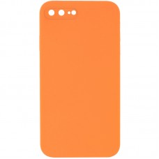 Чохол Silicone Case Square Full Camera Protective (AA) NOLOGO для Apple iPhone 7 plus/8 plus (5.5")  Помаранчевий / Papaya - 00000072150_16