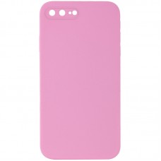 Чохол Silicone Case Square Full Camera Protective (AA) NOLOGO для Apple iPhone 7 plus/8 plus (5.5")  Рожевий / Light pink - 00000072150_18