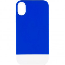 Чохол TPU+PC Bichromatic для Apple iPhone XR (6.1")  Navy Blue / White - 00000054815_12