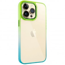 Чохол TPU+PC Fresh sip series для Apple iPhone 14 Pro (6.1")  Бірюзовий / Лимонний - 00000055599_1