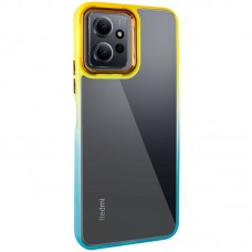 Чохол TPU+PC Fresh sip series для Xiaomi Redmi 12  Бірюзовий / Помаранчевий - 00000072173_2