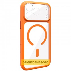 Чохол TPU+PC GETMAN Moon Clear with MagSafe для Apple iPhone 13 (6.1")  Orange - 00000084763_5