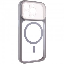 Чохол TPU+PC GETMAN Moon Clear with MagSafe для Apple iPhone 15 Pro (6.1")  Grey - 00000084770_4