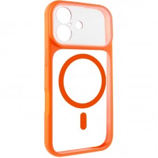 Чохол TPU+PC GETMAN Moon Clear with MagSafe для Apple iPhone 17 (6.3")  Orange - 00000084775_5