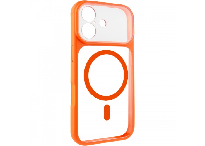 Чохол TPU+PC GETMAN Moon Clear with MagSafe для Apple iPhone 17 (6.3