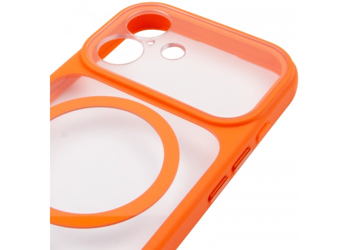 Чохол TPU+PC GETMAN Moon Clear with MagSafe для Apple iPhone 17 (6.3