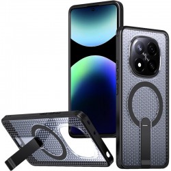 Чохол TPU Breeze with MagSafe stand для Xiaomi Redmi Note 14 Pro 4G/5G  Black - 00000083533_1