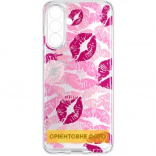 Чохол TPU Clear Joy для Motorola Moto G17 Power  Kissing Pattern - 00000086989_5