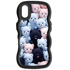 Чохол TPU Cloudy Pictures для Apple iPhone XR (6.1")  Bears Black - 00000078280_6