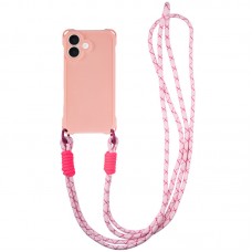 Чохол TPU CrossBody with straps для Apple iPhone 16 Plus (6.7")  Pink - 00000078830_3