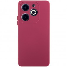 Чохол TPU GETMAN Liquid Silk Full Camera для Infinix Hot 40i  Бордовий / Marsala - 00000077915_1