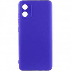 Чохол TPU GETMAN Liquid Silk Full Camera для Motorola Moto E13  Синій / Iris - 00000074054_10