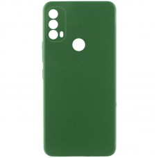 Чохол TPU GETMAN Liquid Silk Full Camera для Motorola Moto E40  Зелений / Dark green - 00000078676_3