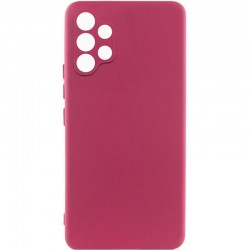 Чохол TPU GETMAN Liquid Silk Full Camera для Samsung Galaxy A32 4G  Бордовий / Marsala - 00000073789_1