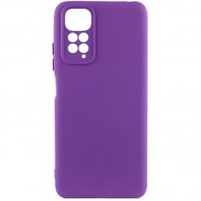 Чохол TPU GETMAN Liquid Silk Full Camera для Xiaomi Redmi Note 11 (Global) / Note 11S  Фіолетовий / Purple - 00000074069_14