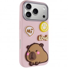 Чохол TPU Leather Toys для Apple iPhone 17 Pro (6.3")  Capybara / Pink - 00000082732_1