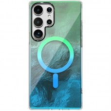 Чохол TPU Shiny Mountain (MagFit) для Samsung Galaxy S25 Ultra  Green / Blue - 00000078883_4