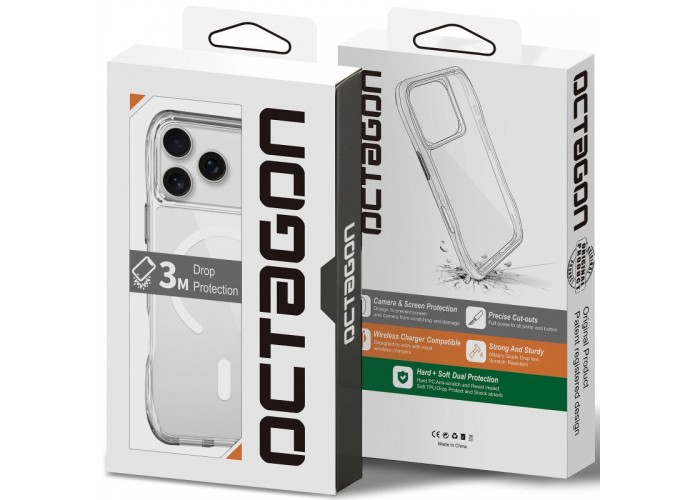 Чохол TPU Space Octagon with MagSafe для Apple iPhone 17 Pro Max (6.9